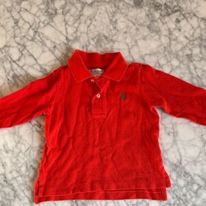 Ralph Lauren Kids Red Long Sleeve Shirt